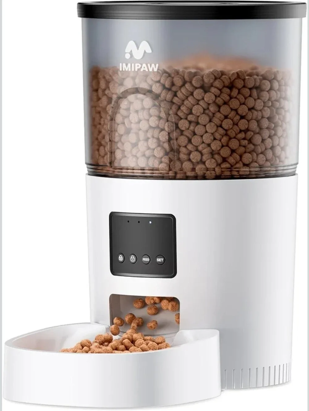 IMIPAW Automatic Cat Feeder - 3L Pet Dry Food Dispenser with Timed Programmable